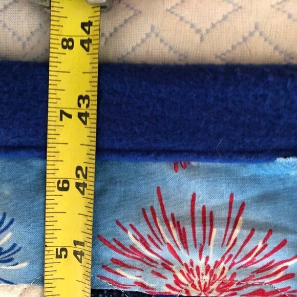 4th of July USA Quilt Homemade 54"x43" #715-7 - Picture 4 of 8